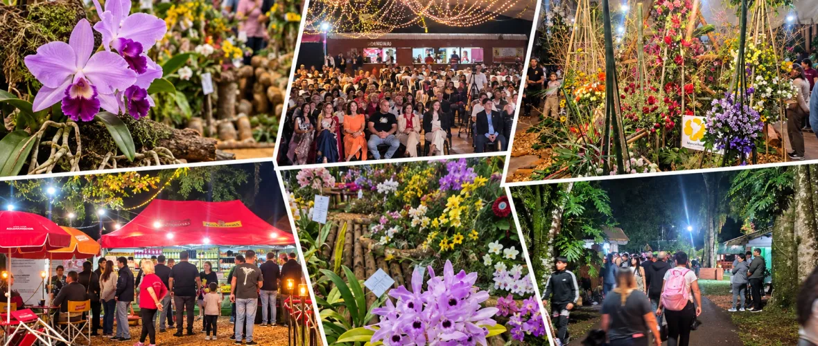 La Fiesta de la Orquídea comenzó con una multitudinaria presencia de público