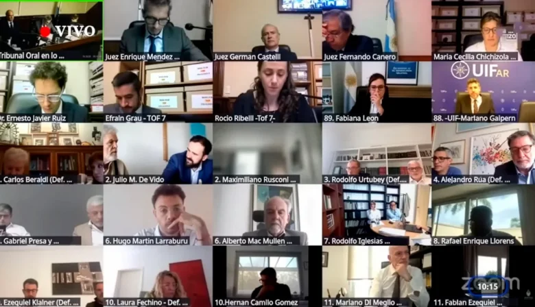 Causa Cuadernos: el juicio avanza con el cierre de la acusación en “La Camarita” y la lectura del tramo sobre subsidios ferroviarios