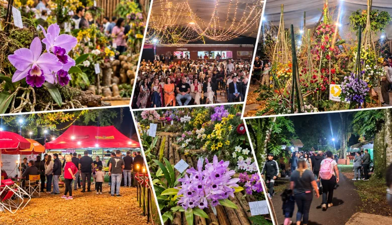 La Fiesta de la Orquídea comenzó con una multitudinaria presencia de público