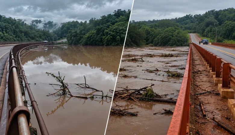 Riesgo real de colapso en los puentes sobre los arroyos Parana-í y Piray Guazú
