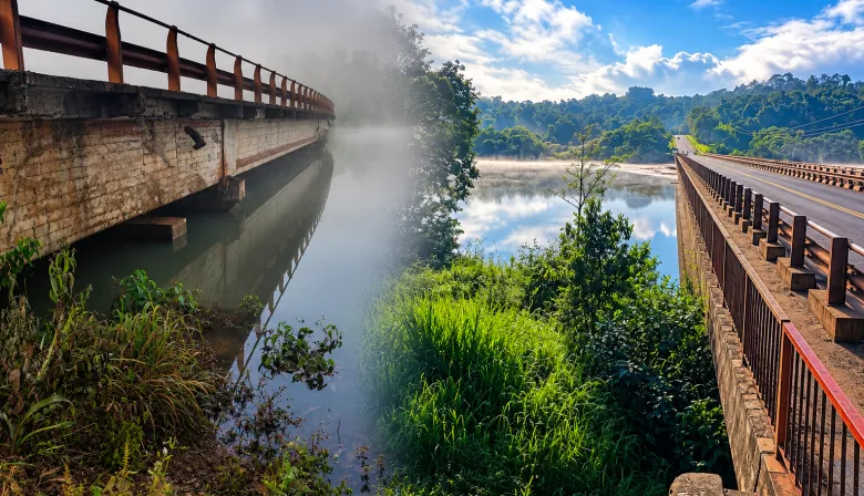Ruta Nacional 12: habilitaron los puentes sobre el Aº Parana-í y el Aº Piray Guazú, con dos carriles