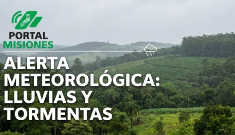 Alerta amarilla en Misiones: prevén tres días consecutivos de lluvias, tormentas y ráfagas de viento
