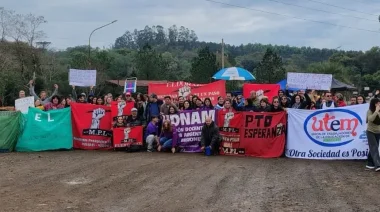 Docentes no inician clases en Misiones: paro y concentración en Montecarlo