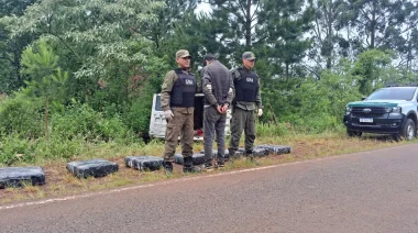 San Vicente: intentó huir y terminó detenido con más de 180 kilos de marihuana