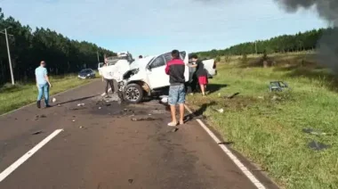Trágico accidente en la Ruta Nacional 12 deja un hombre fallecido y otro gravemente herido