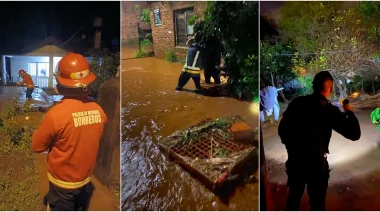 Fuerte temporal del fin de semana en Misiones: Oberá fue una de las localidades más afectadas por las intensas lluvias