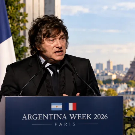 Milei inicia su visita a París y expondrá virtualmente en el Coloquio de IDEA