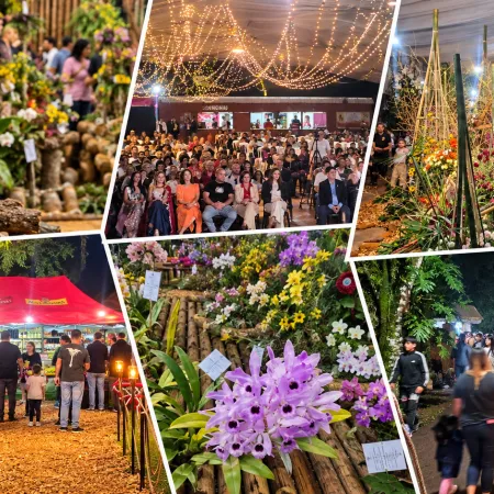 La Fiesta de la Orquídea comenzó con una multitudinaria presencia de público