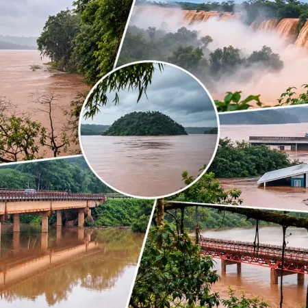 Misiones sigue en alerta por la crecida de los ríos Paraná, Uruguay e Iguazú